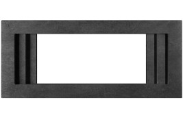 Каминокомплект Line 42 Dark Grey (Разборный) - Темный серый с очагом Vision 42 LOG LED