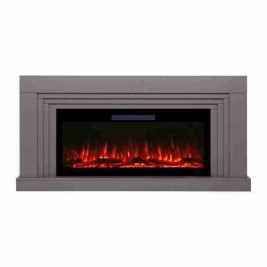 Электрокамин RealFlame Stanley 42 BG c Diamond 42, с муляжом дров и кристалами