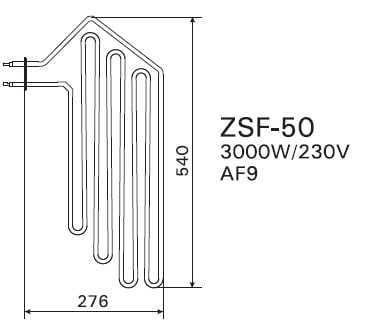 ТЭН Harvia ZSF-50 3000 Вт/230 В