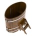 Купель Овальная Bentwood из морёной лиственницы Рустик 0,80 х 1,42 х 1,1 м