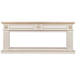 Портал каминный из МДФ RealFlame Siena 60 белый дуб с золотой патиной , под очаг Saphir 60