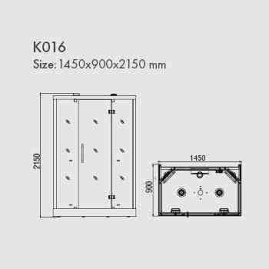 Инфракрасная душевая кабина K016