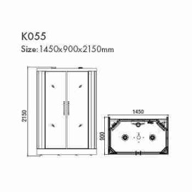 Инфракрасная душевая кабина K055