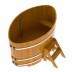 Купель Овальная Bentwood из натуральной лиственницы Рустик 1,02 х 1,68 х 1,0 м