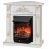 Электрокамин RealFlame Anita Corner WT дуб белый с золотой патиной с очагом Majestic Lux Black RC