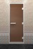Дверь для хамам DoorWood 90х210, стекло бронза матовая