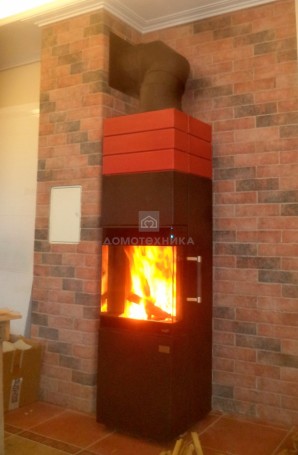Печь HARK 140 ECOplus, deco-rot, графит, черная рамка (Hark)