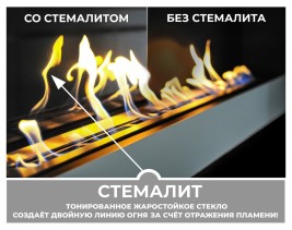 Биокамин в линейном портале Финола со стемалитом (ZeFire)