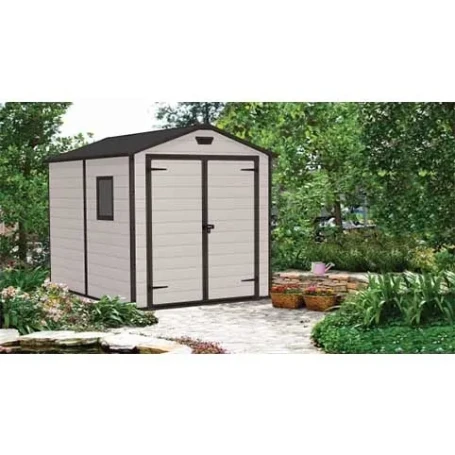 Пластиковый сарай Keter Manor 6*8 DD серый