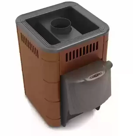 Дровяная печь ТЕРМОФОР ОСА Carbon ДА КТК терракота