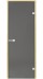 Стеклянная дверь для сауны Harvia STG 80x210, стекло серое, коробка сосна