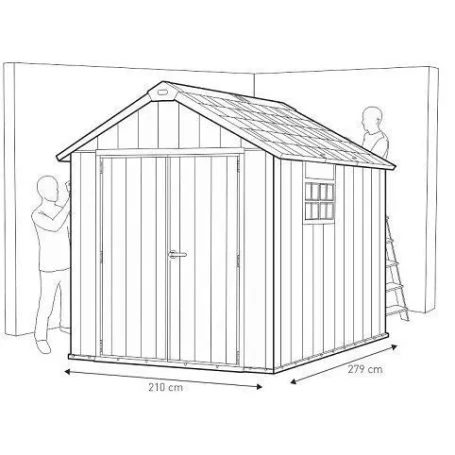 Пластиковый сарай Keter Oakland 759 серый
