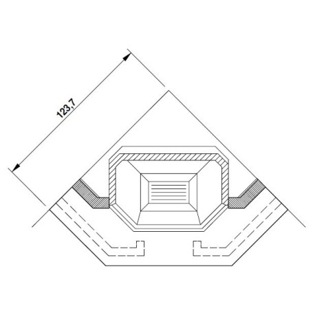 Облицовка MANTOVA (Palazzetti) + топка ECOMONOBLOCCO 78 V08 exagone (Palazzetti)