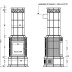 Печь BELLA ROSA KLASSIK 3 ECOplus, creme-wei 118, рамка золото + обводка (Hark)