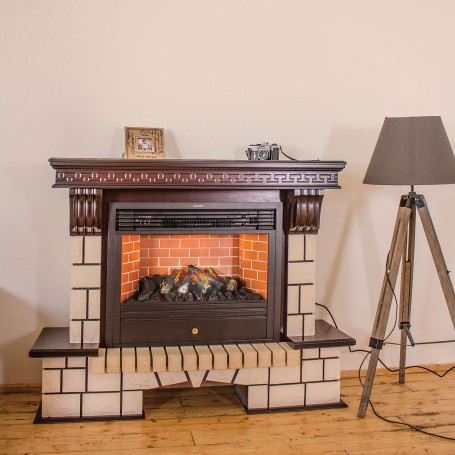 Электрокамин RealFlame Stone 26 AO с очагом 3D Novara