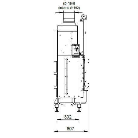 Каминная топка ECOMONOBLOCCO WT 16:9F N12 O2RING (Palazzetti)