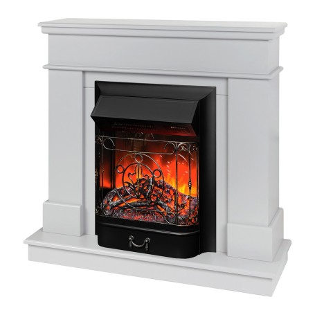 Электрокамин RealFlame Selena STD GR платиновый с очагом Majestic Lux Black RC