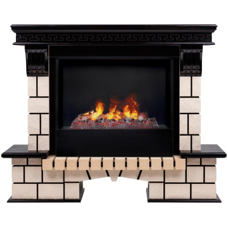Электрокамин RealFlame Stone 26 AO античный дуб с очагом 3D Cassette 630