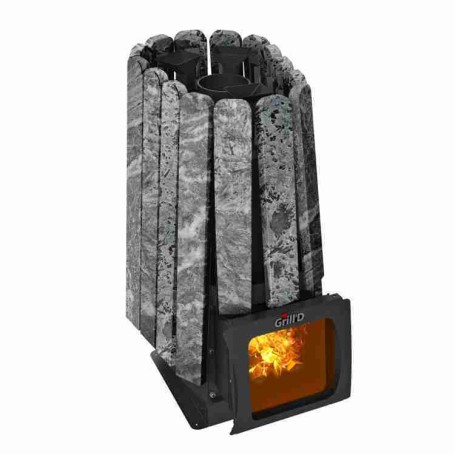Печь Grill’D Cometa 350 Vega Short Window Max Stone Pro Нержавеющая сталь