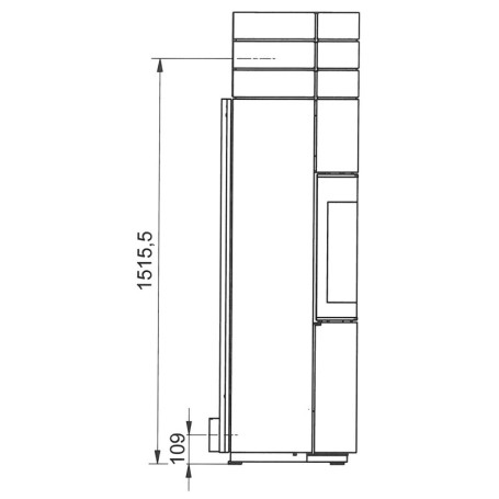 Печь HARK 140 ECOplus, graphit, Keramik mit Speichermasse, черная рамка (Hark)