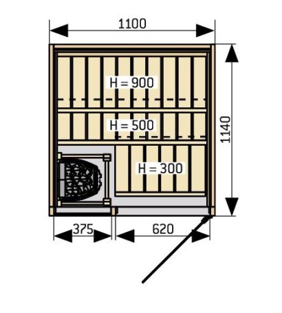 Сауна Harvia Sirius SC1111