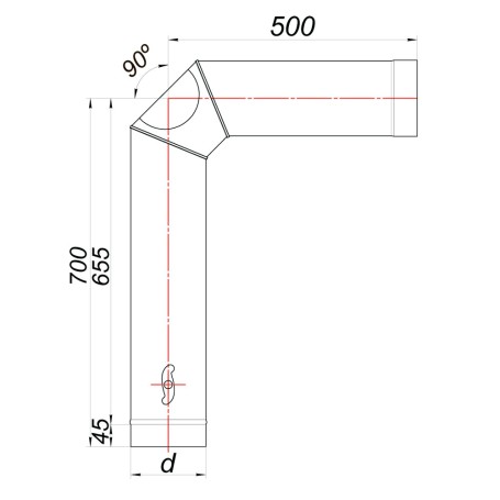 Элемент подключения VBR D115, AISI 439 (Вулкан)