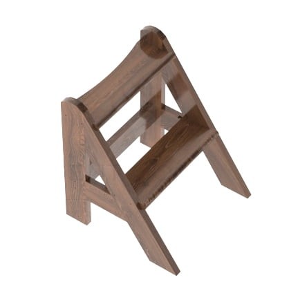 Лесенка для купели 2 ступени Bentwood дуб морёный