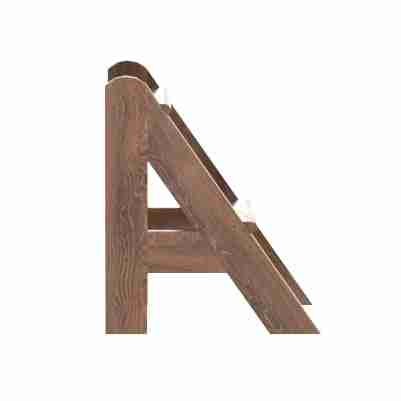 Лесенка для купели 2 ступени Bentwood дуб морёный