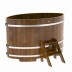 Купель Овальная Bentwood из морёной лиственницы Рустик 1,15 х 1,83 х 1,1 м