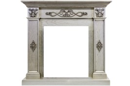 Каминокомплект Derby - Old silver с очагом Fobos FX Black