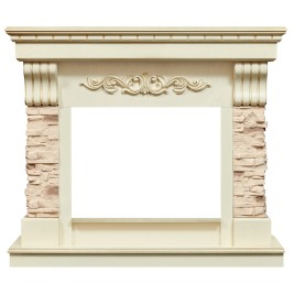 Портал каминный из МДФ RealFlame Marseille Luxe 24 белый, белый дуб
