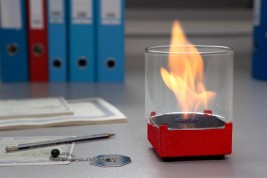 Биокамин NANO 1 PREMIUM RED (Silver Smith)