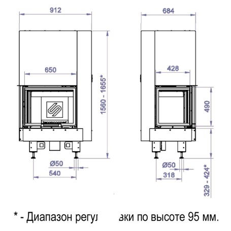 Каминная топка CFR 650W (Stav)