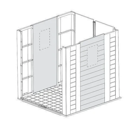 Пластиковый сарай Keter Factor 6*6 бежевый