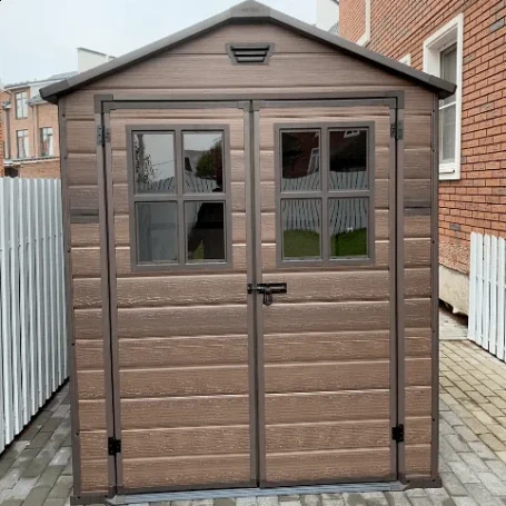 Пластиковый сарай Keter Scala 6*8 коричневый