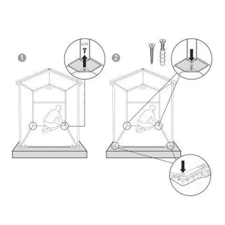 Пластиковый сарай Keter Scala 6*8 коричневый