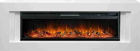 Каминокомплект Line 60 CRM (Разборный) - Санд сноу с очагом Vision 60 LOG LED