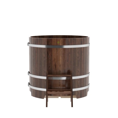 Купель Круглая Bentwood из морёной лиственницы Премиум 1,17 х 1,17 х 1,1 м