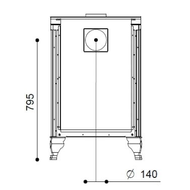 Печь-плита RUSTICA 60L (J. Corradi)