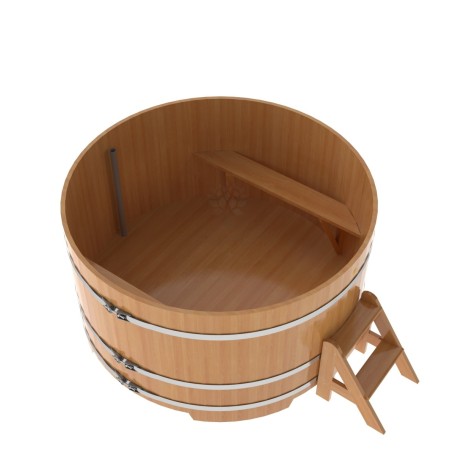 Купель Круглая Bentwood из натуральной лиственницы Премиум 1,80 х 1,80 х 1,0 м