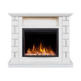 Электрокамин RealFlame Edward WT молочный с очагом Saphir 25,5