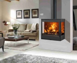 Дровяной камин PANADERO ONIX WALL Ecodesign стальной