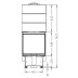Облицовка SAN PIETROBURGO + топка SF 56 3D L (Palazzetti)