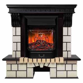 Электрокамин RealFlame Stone STD AO античный дуб с Majestic Lux Black