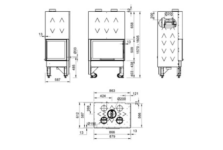 La Nordica Monoblocco 800 Angolo DX