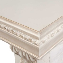 Электрокамин RealFlame Rockland Lux WT белый дуб с золотой патиной с очагом Saphir 25,5