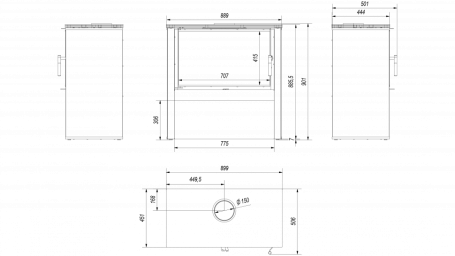 Печь Kratki JUNO 12/B