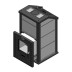 Дровяная печь для бани Klover KLV RT 35 P