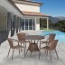 Комплект плетеной мебели из искусственного ротанга T197AT/Y137C-W56 Light brown 4Pcs
