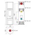 Печь TALLY 8 UP S GRIGIO (EdilKamin)